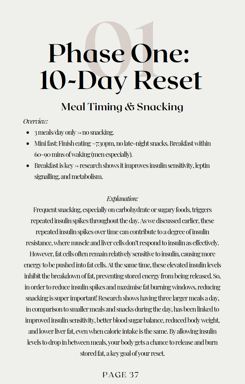 Meal Timing & Snacking