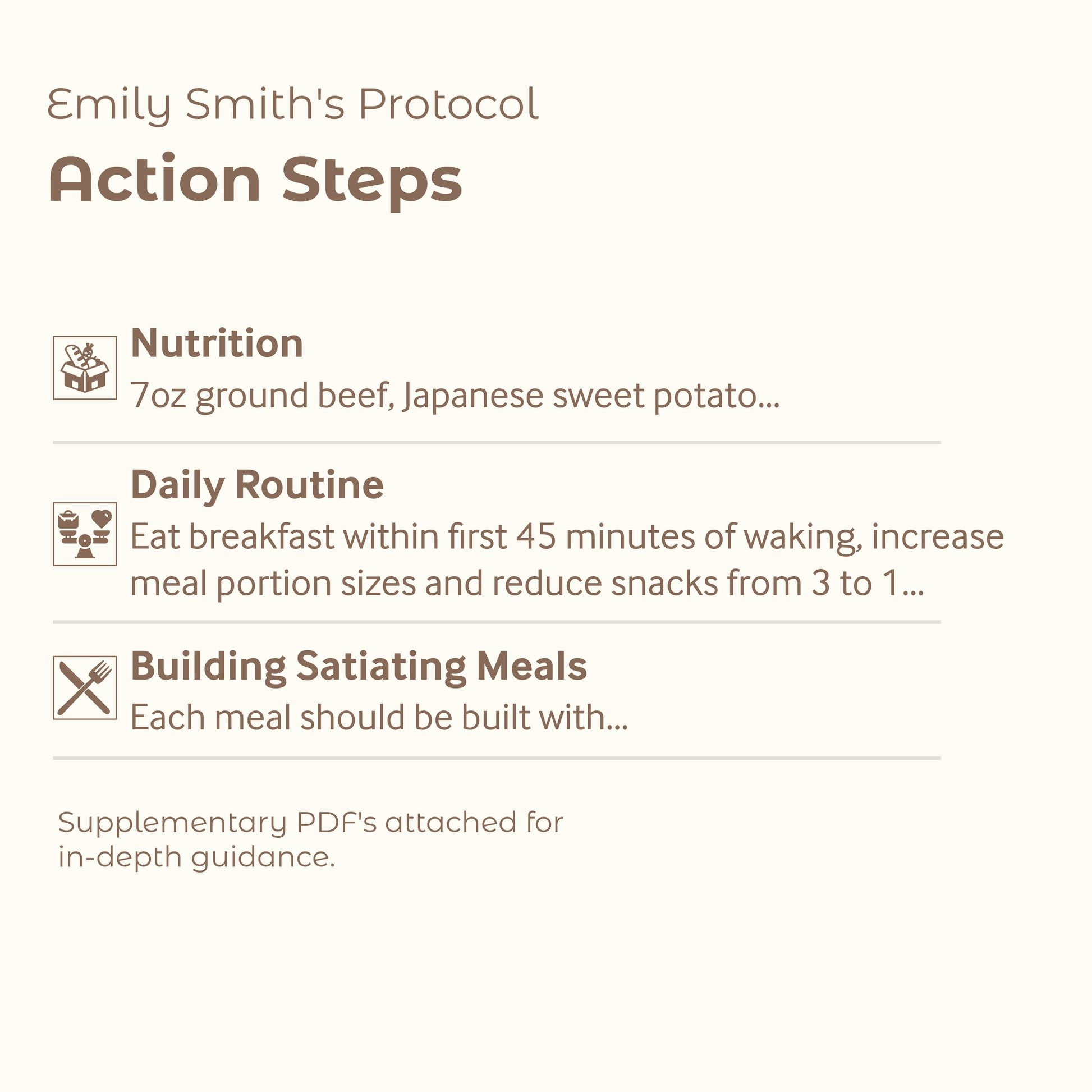 Blood Sugar Regulation Protocol