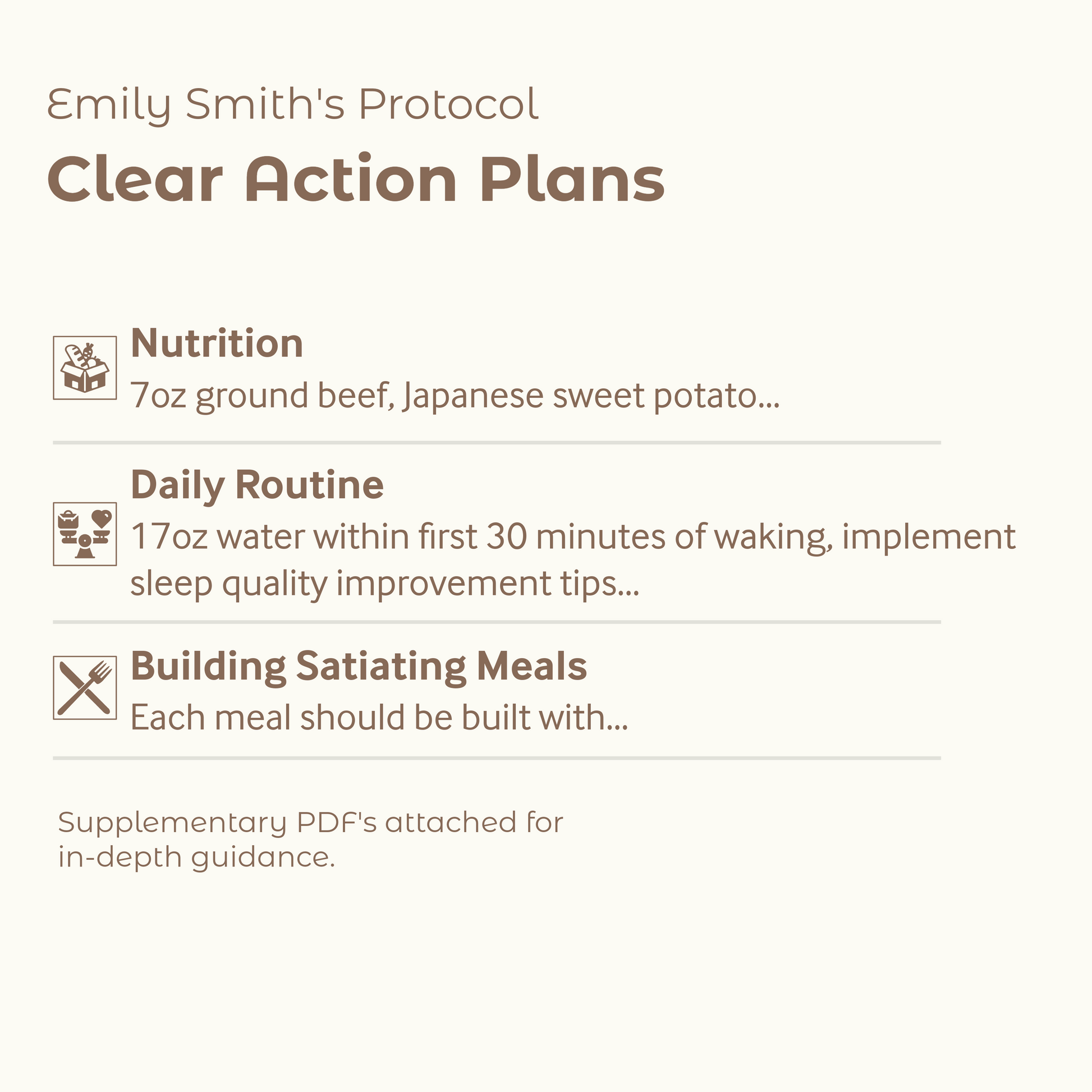 Personalized Protocol